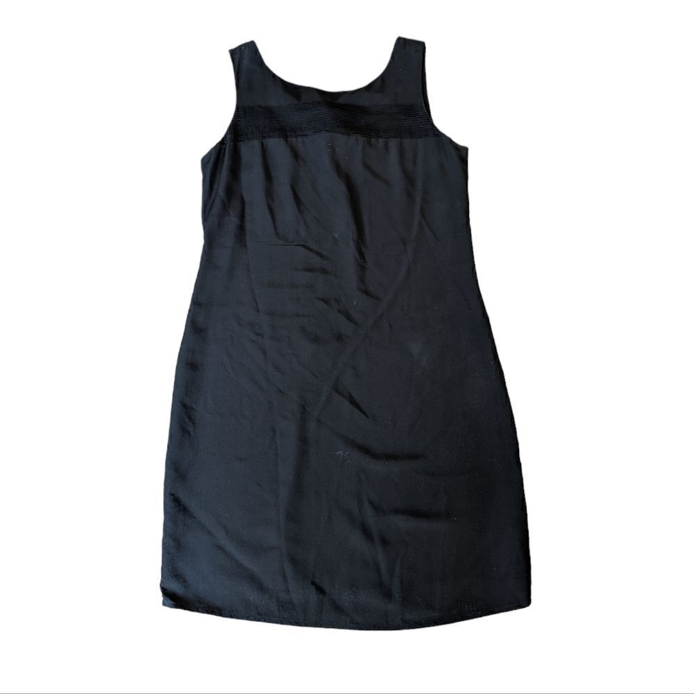 CYNTHIA ROWLEY Women's Black Sleeveless Silk Dress Size 8